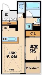 ガーデニエール砧ウエストの物件間取画像